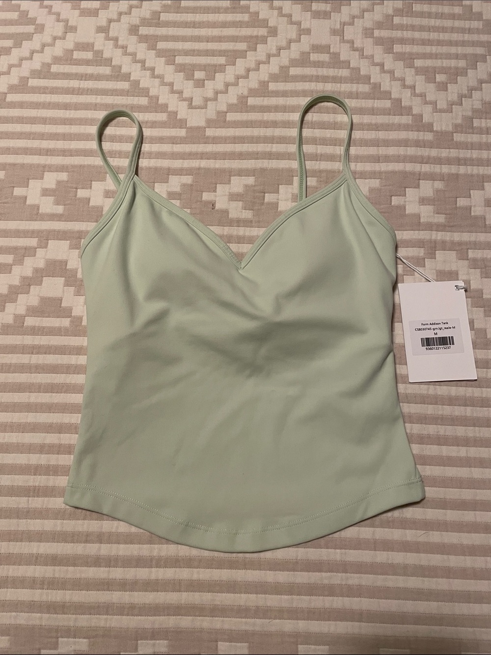 NWT CSB Form Addison Tank M medium mint green